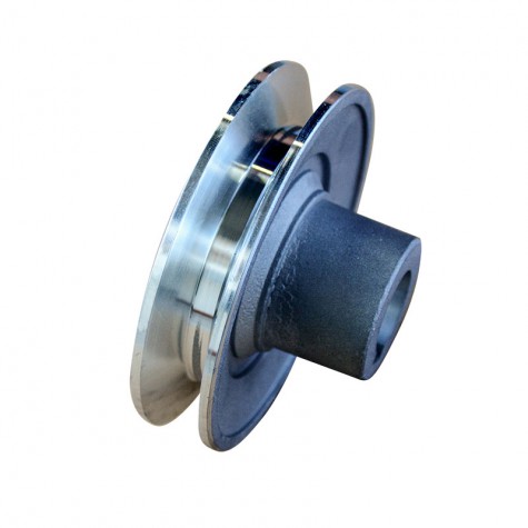 Aluminous belt pulley